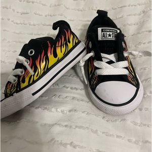 Black Flames Converse